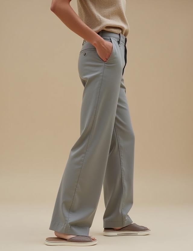 Relaxed fit cotton pants
